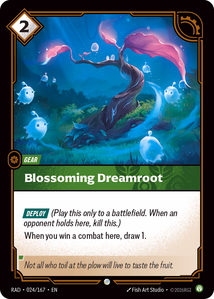 Blossoming Dreamroot RAD-024/167 Riftbound card
