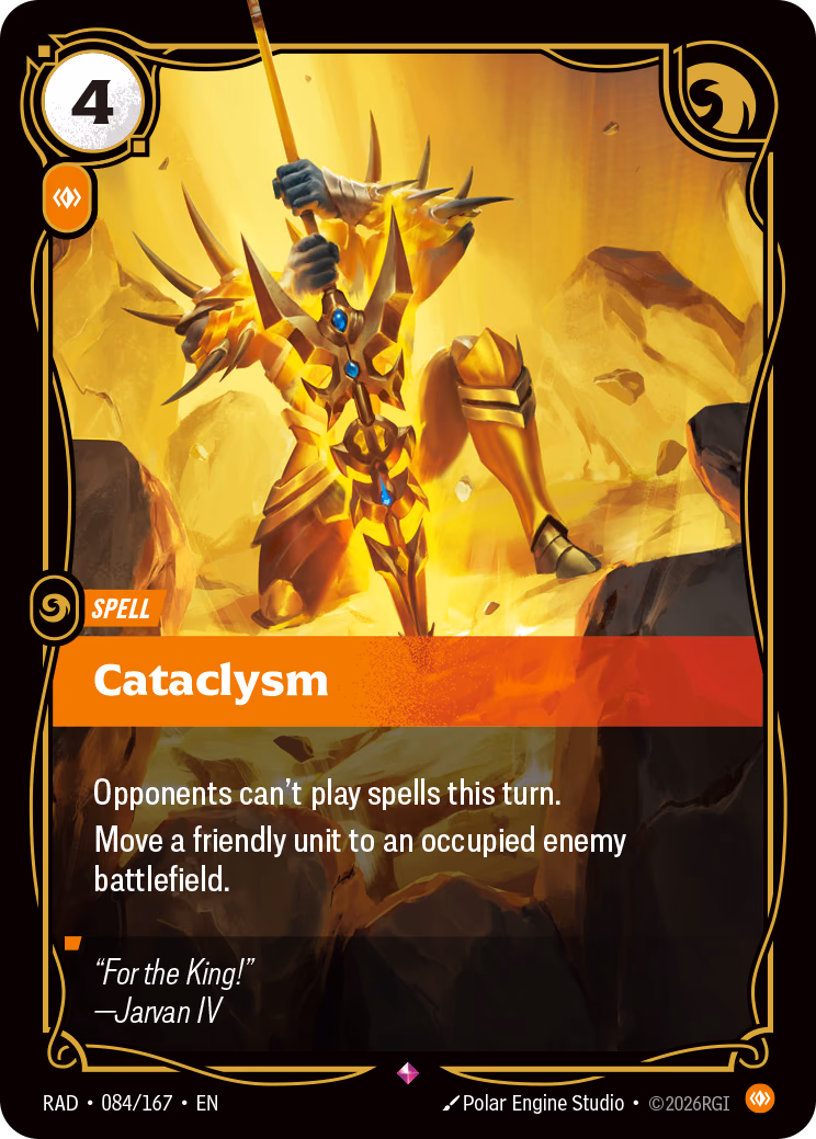 Cataclysm RAD-084/167 Riftbound card