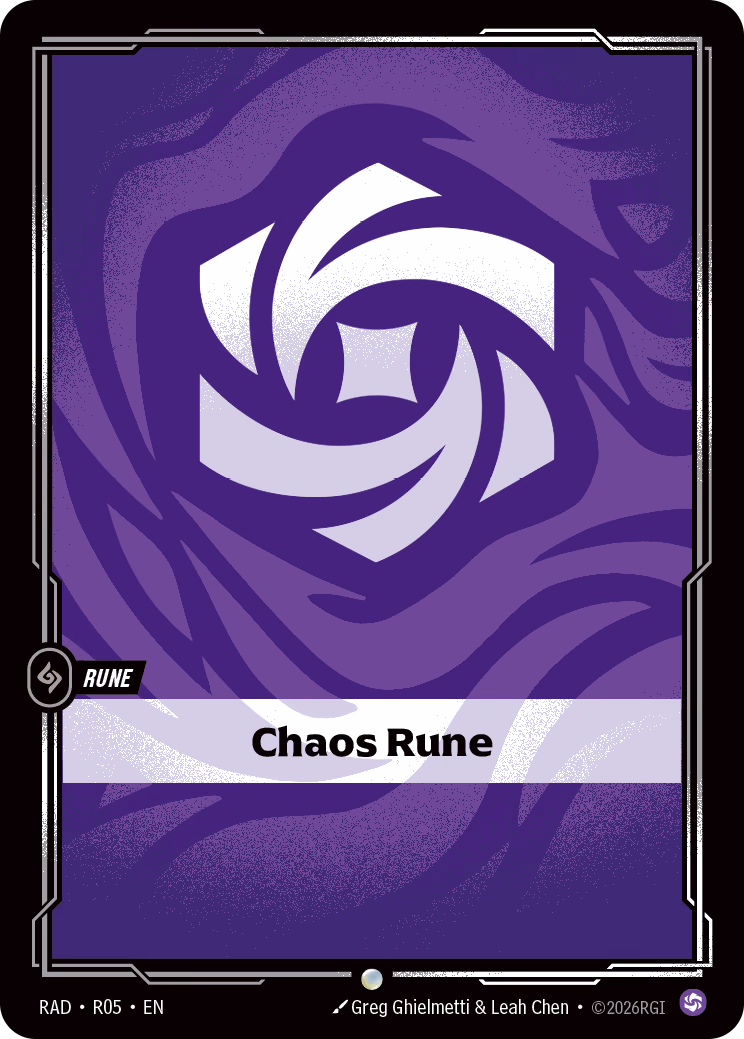 Chaos Rune RAD-R05 Riftbound card