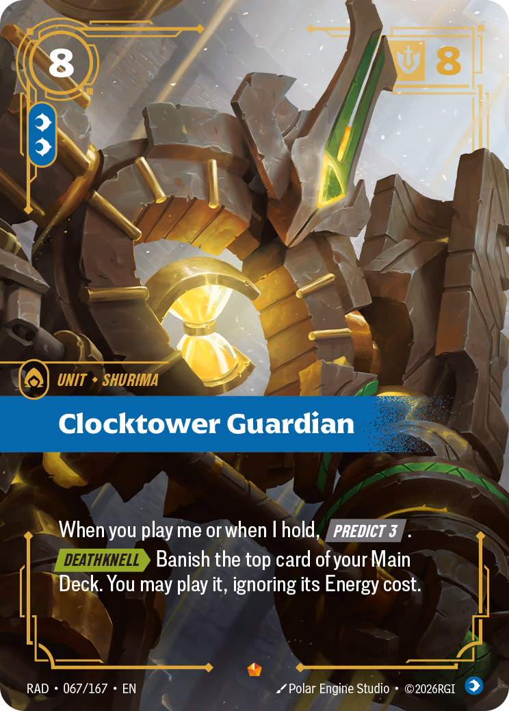 Clocktower Guardian RAD-067/167 Riftbound card