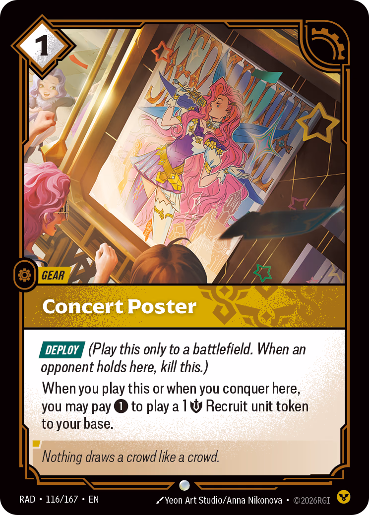 Concert Poster RAD-116/167 Riftbound card
