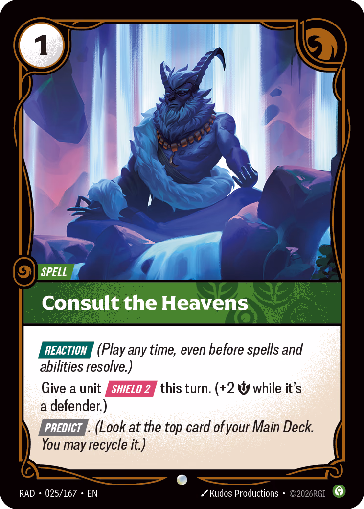 Consult the Heavens RAD-025/167 Riftbound card