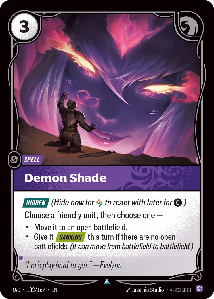 Demon Shade RAD-102/167 Riftbound card