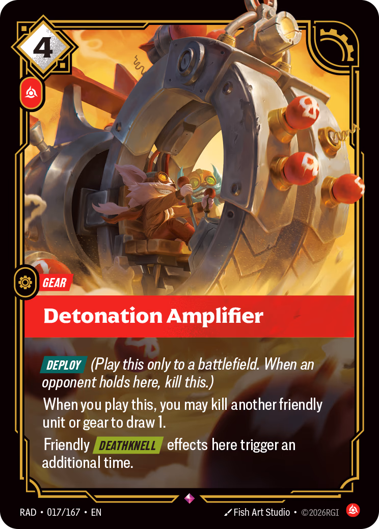 Detonation Amplifier RAD-017/167 Riftbound card