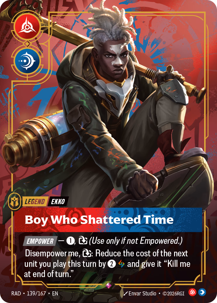 Ekko, Boy Who Shattered Time RAD-139/167 Riftbound card