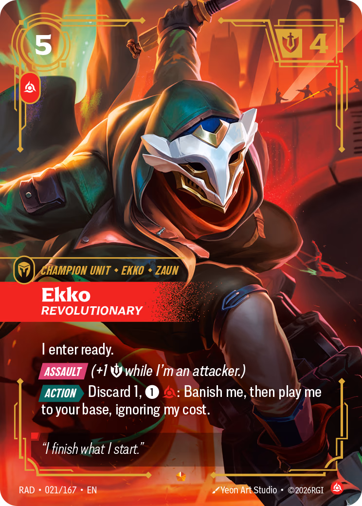 Ekko RAD-021/167 Riftbound card
