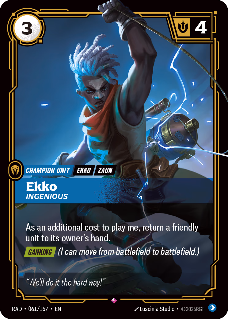 Ekko RAD-061/167 Riftbound card