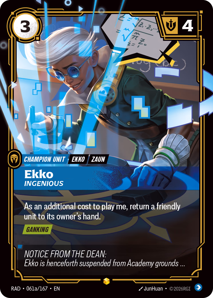 Ekko (Alt Art) RAD-061a/167 Riftbound card