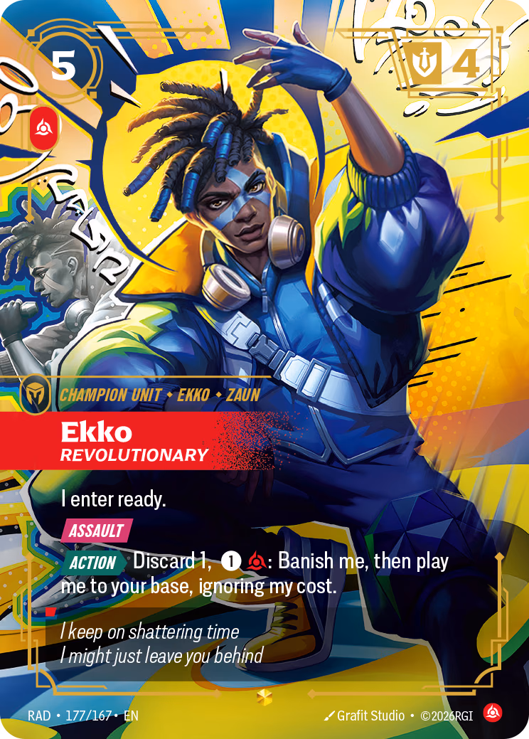Ekko (Overnumbered) RAD-177/167 Riftbound card