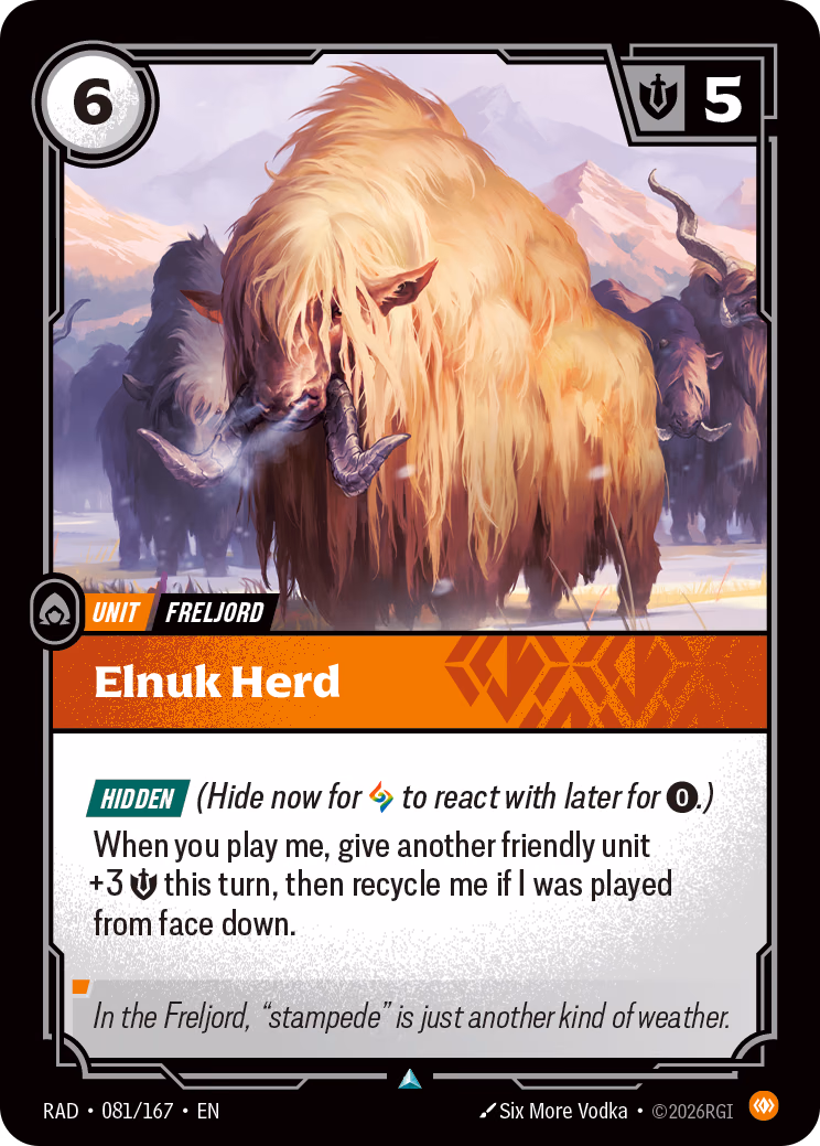 Elnuk Herd RAD-081/167 Riftbound card