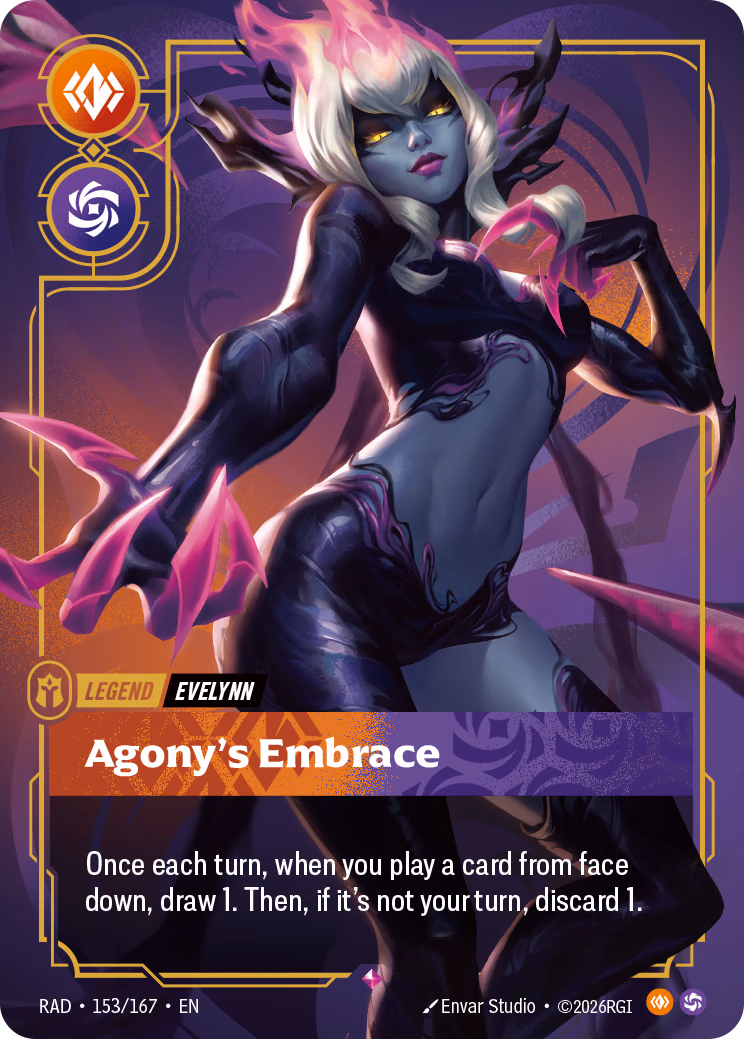 Evelynn, Agony's Embrace RAD-153/167 Riftbound card