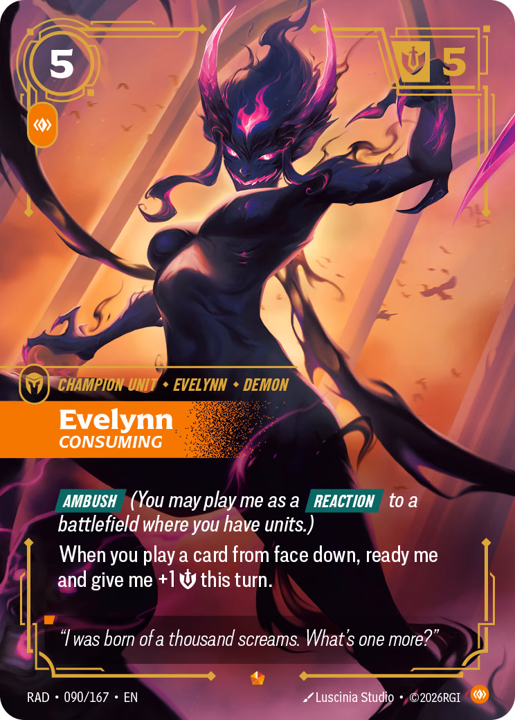 Evelynn RAD-090/167 Riftbound card
