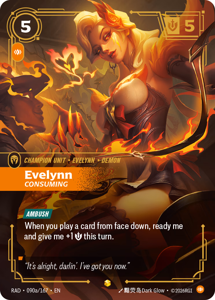 Evelynn (Alt Art) RAD-090a/167 Riftbound card