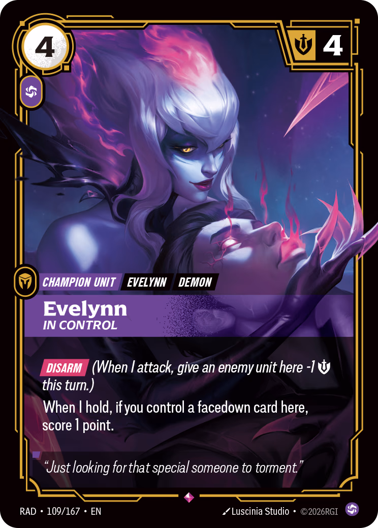 Evelynn RAD-109/167 Riftbound card