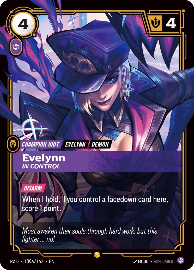Evelynn (Alt Art) RAD-109a/167 Riftbound card