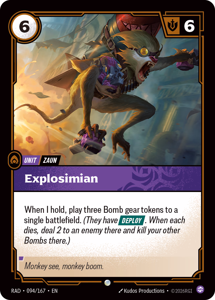 Explosimian RAD-094/167 Riftbound card