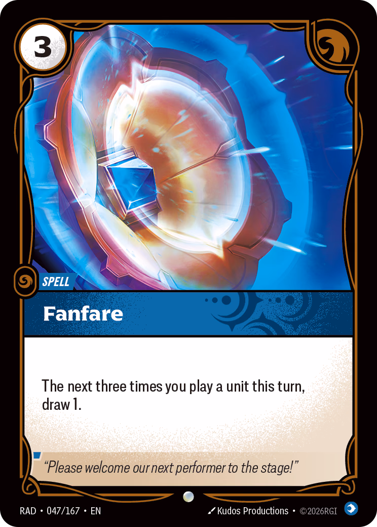 Fanfare RAD-047/167 Riftbound card