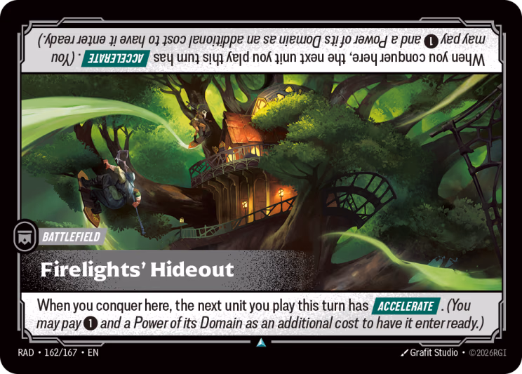 Firelights' Hideout RAD-162/167 Riftbound card
