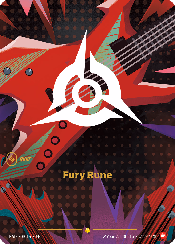Fury Rune RAD-R01a Riftbound card