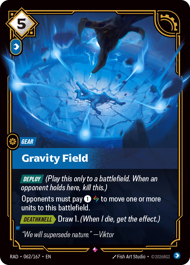 Gravity Field RAD-062/167 Riftbound card