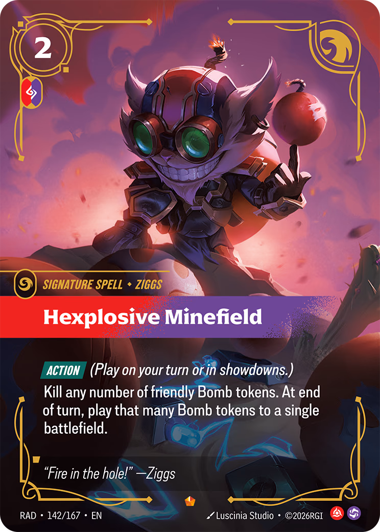 Hexplosive Minefield RAD-142/167 Riftbound card