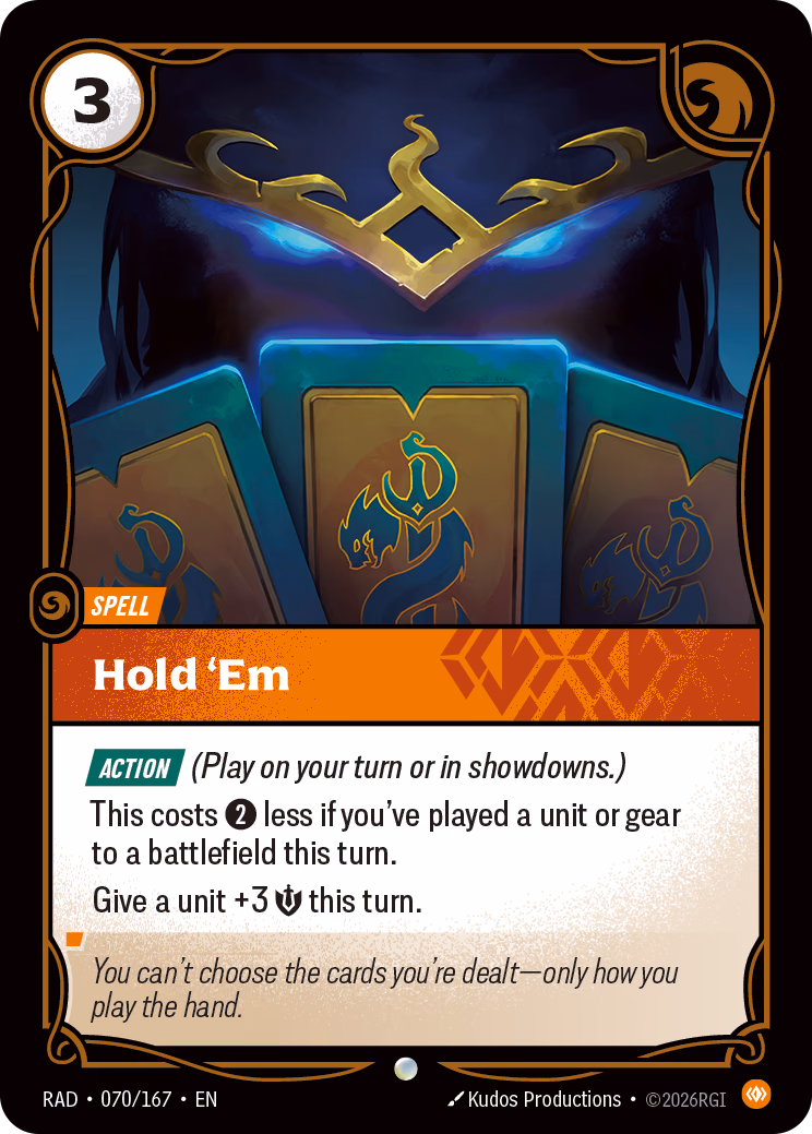 Hold 'Em RAD-070/167 Riftbound card