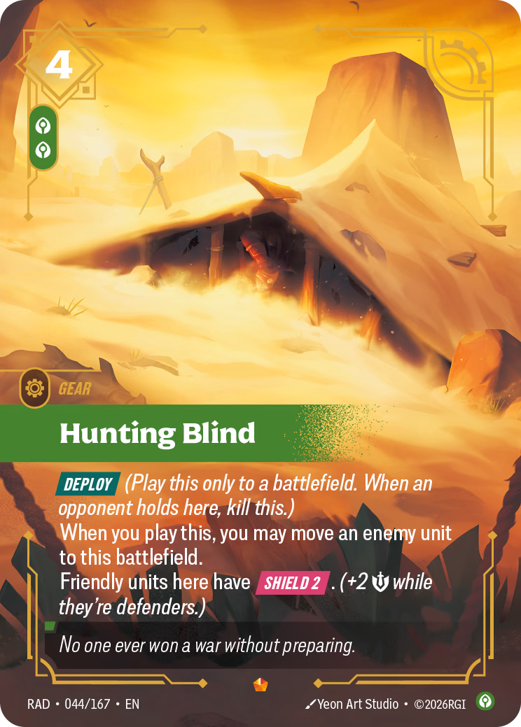 Hunting Blind RAD-044/167 Riftbound card