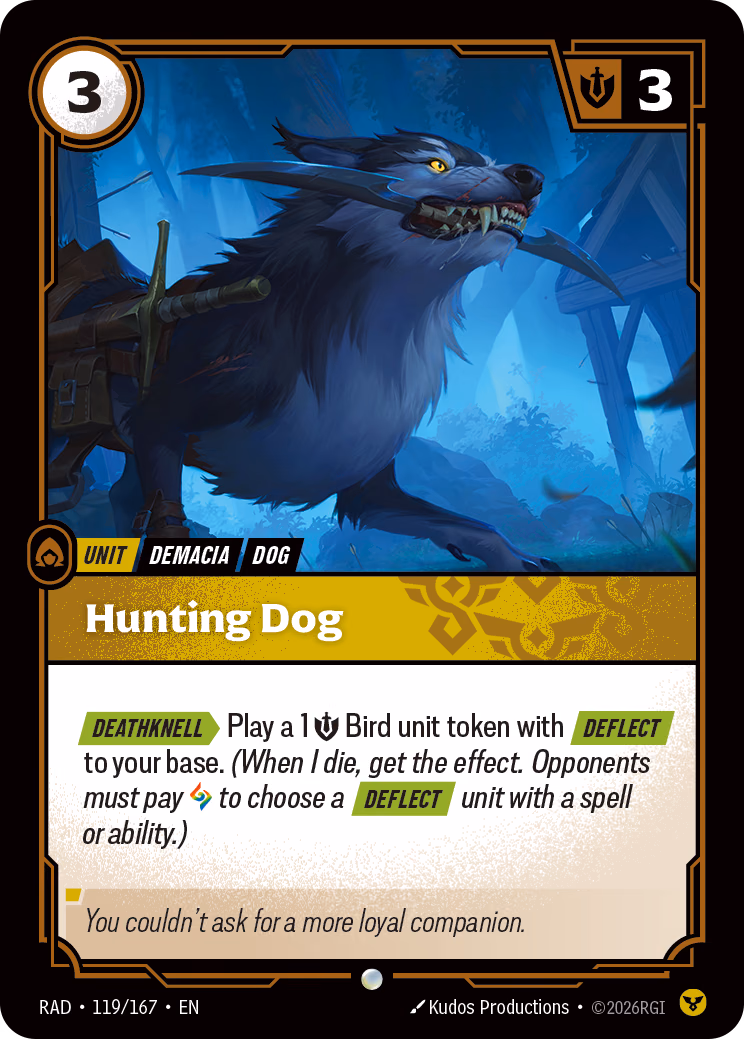 Hunting Dog RAD-119/167 Riftbound card