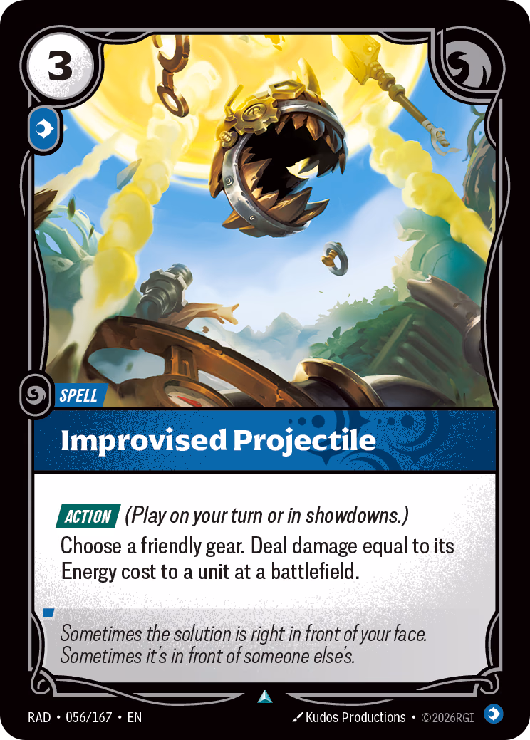Improvised Projectile RAD-056/167 Riftbound card