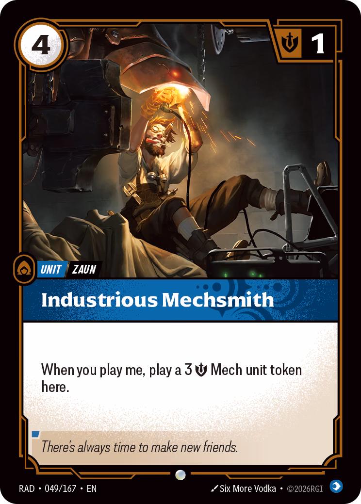 Industrious Mechsmith RAD-049/167 Riftbound card