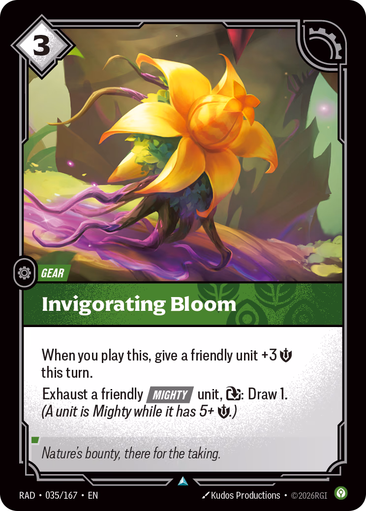 Invigorating Bloom RAD-035/167 Riftbound card