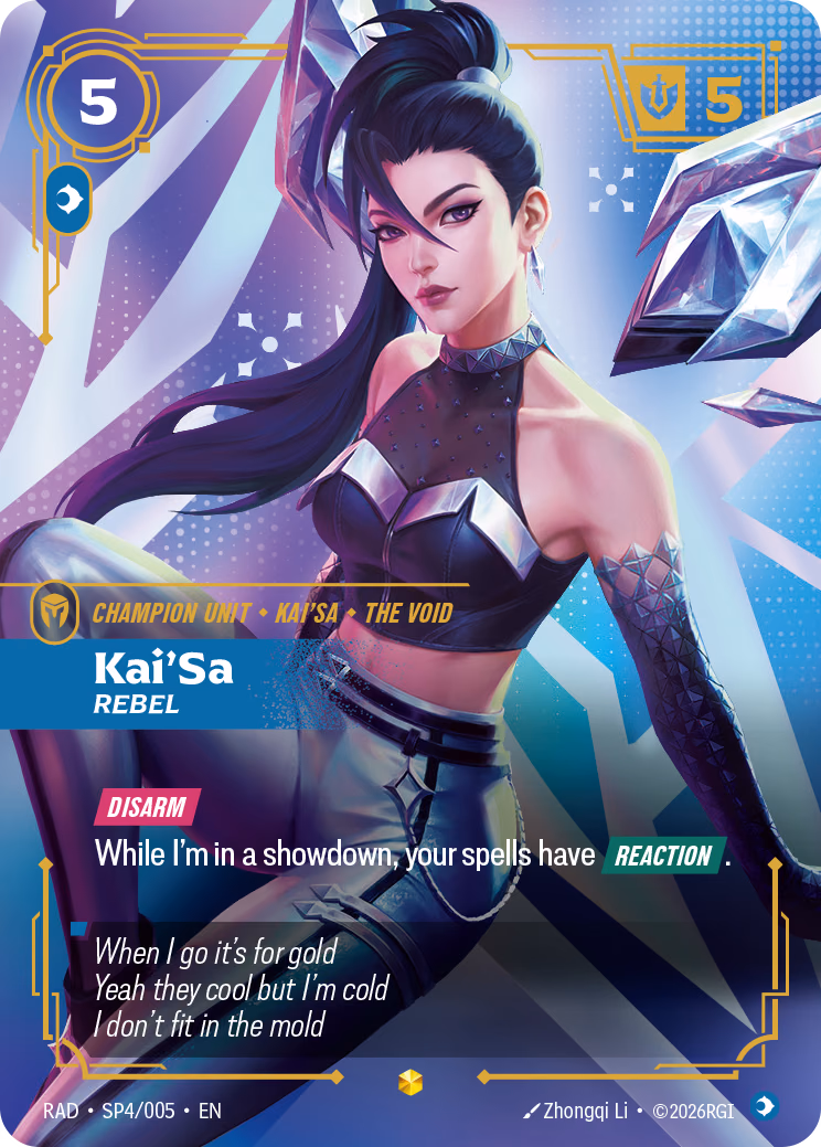 Kai'Sa (Special) RAD-SP4/005 Riftbound card