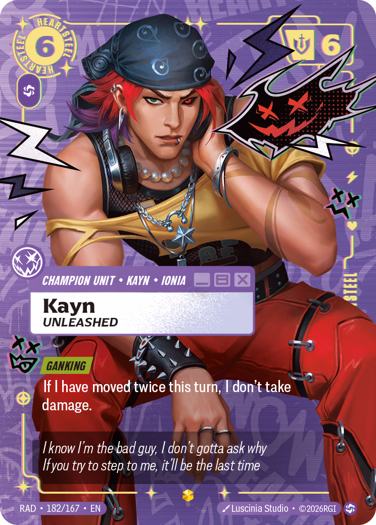 Kayn (Overnumbered) RAD-182/167 Riftbound card