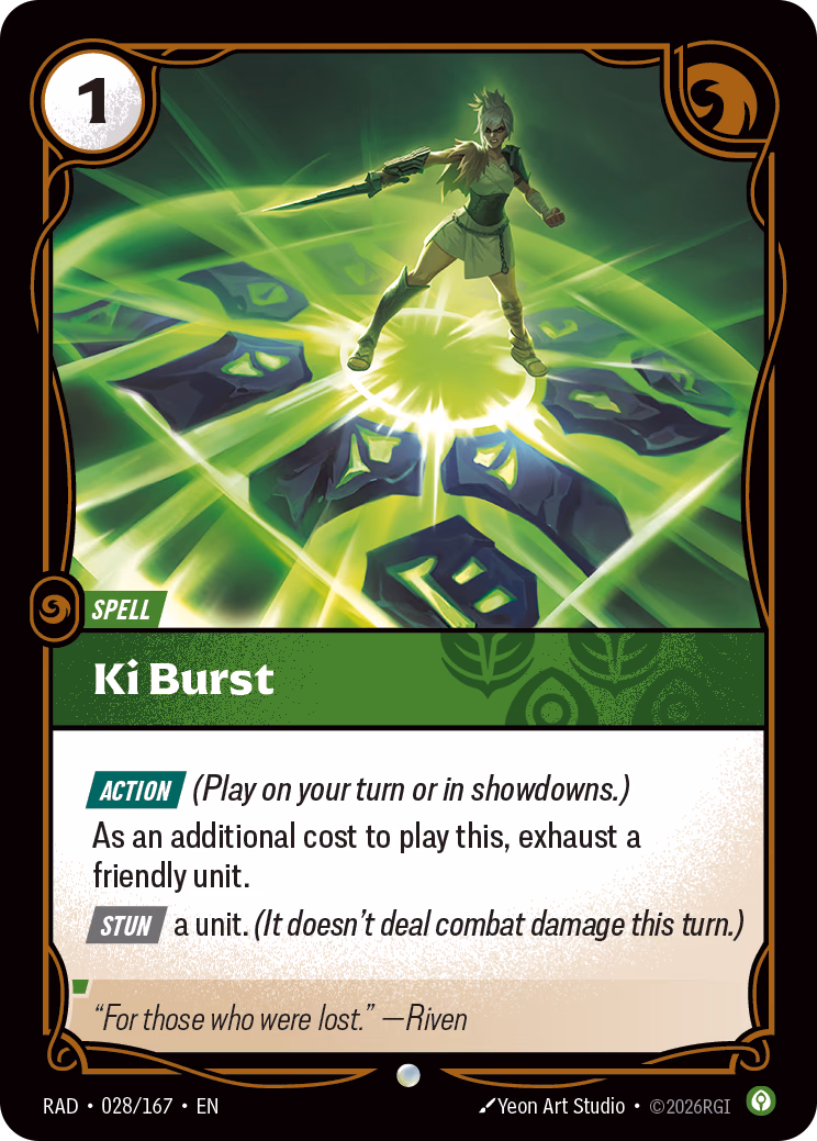 Ki Burst RAD-028/167 Riftbound card