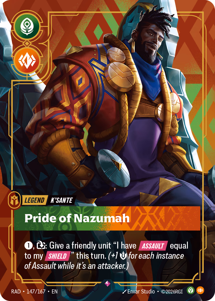 K'Sante, Pride of Nazumah RAD-147/167 Riftbound card