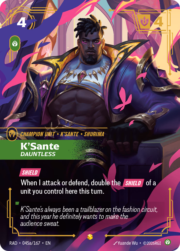 K'Sante (Alt Art) RAD-045a/167 Riftbound card