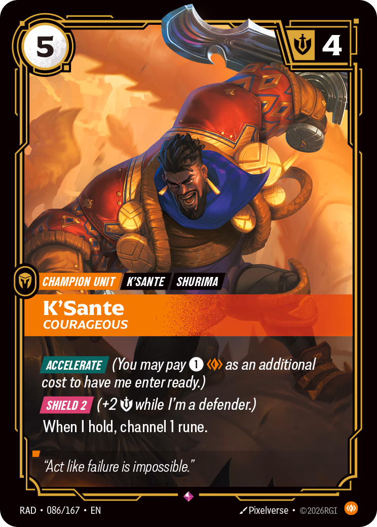 K'Sante RAD-086/167 Riftbound card