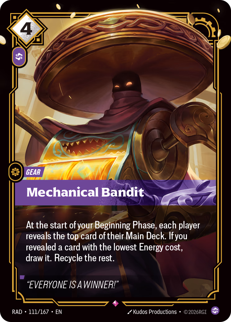 Mechanical Bandit RAD-111/167 Riftbound card