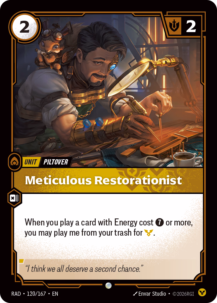 Meticulous Restorationist RAD-120/167 Riftbound card