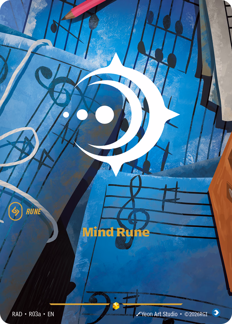 Mind Rune RAD-R03a Riftbound card