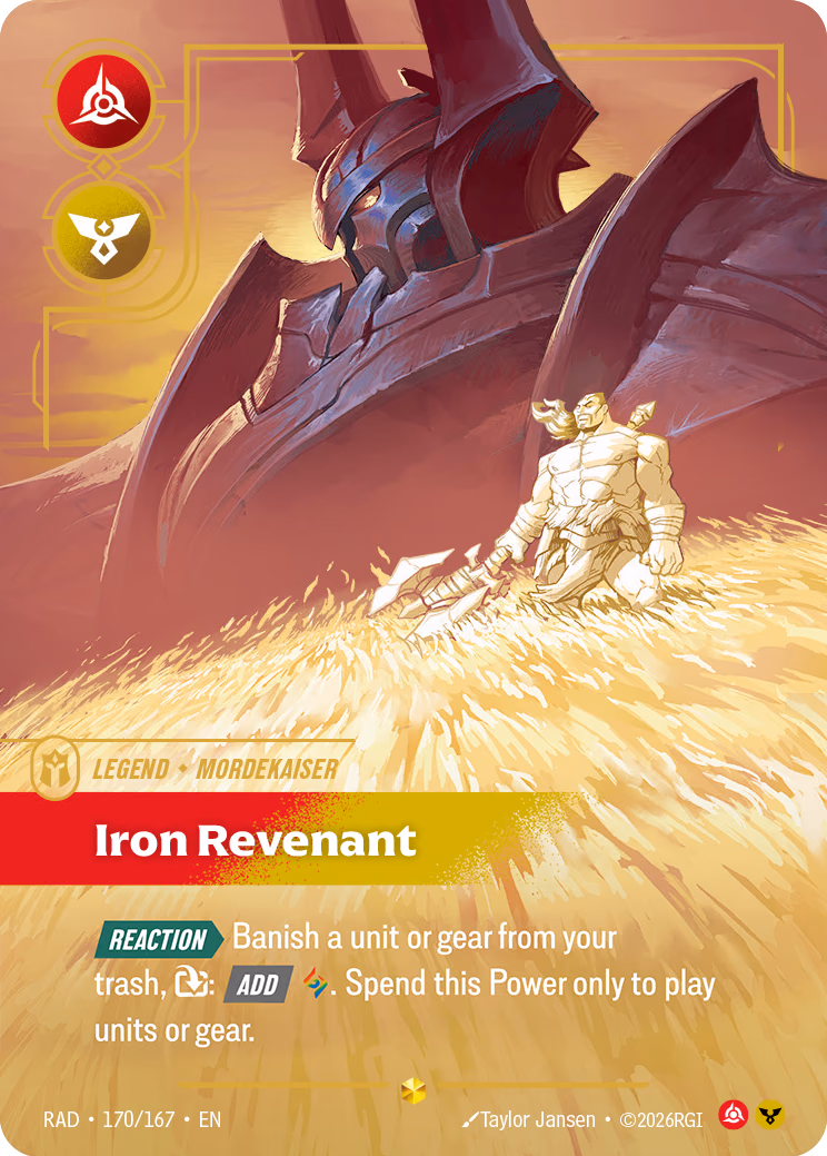Mordekaiser, Iron Revenant (Overnumbered) RAD-170/167 Riftbound card