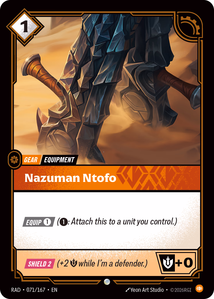 Nazuman Ntofo RAD-071/167 Riftbound card