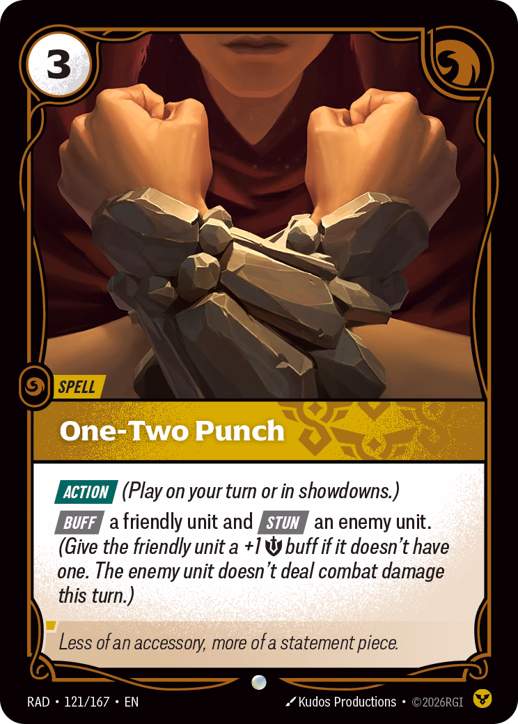 One-Two Punch RAD-121/167 Riftbound card