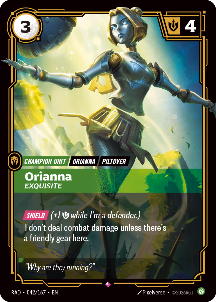 Orianna RAD-042/167 Riftbound card