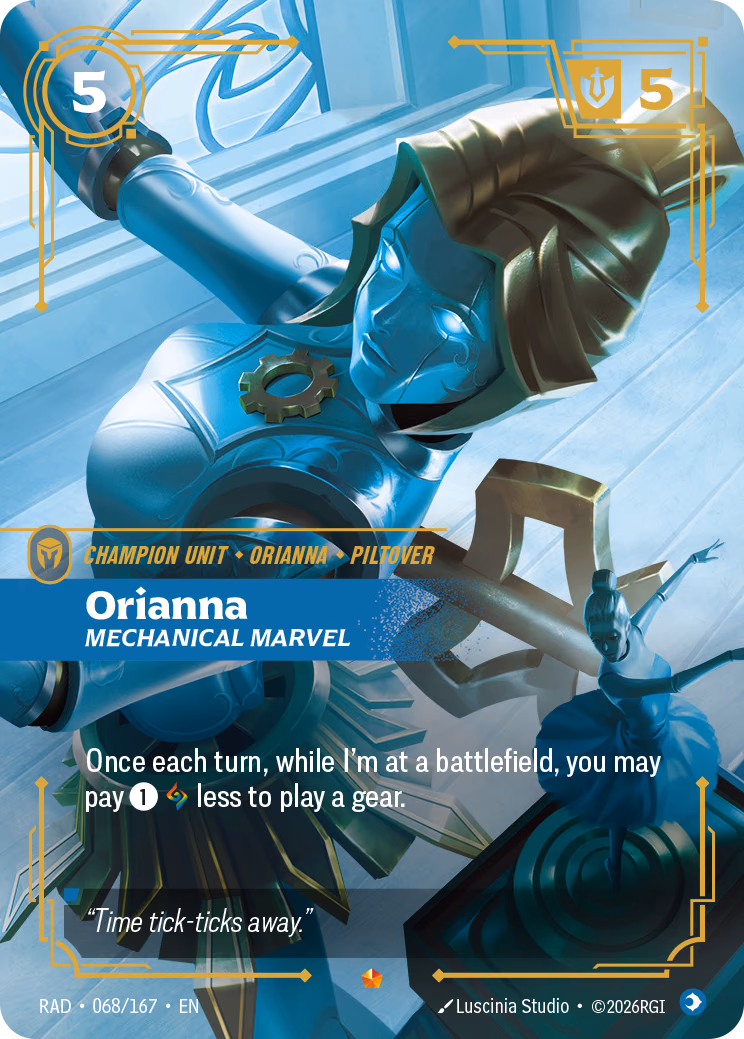 Orianna RAD-068/167 Riftbound card