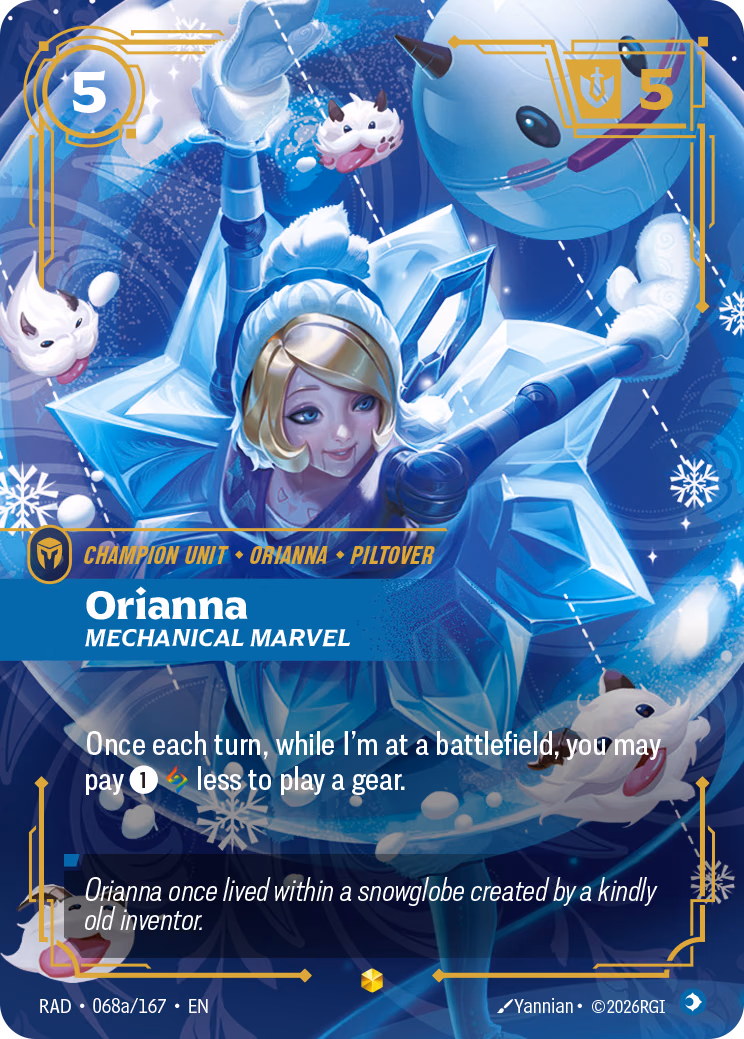 Orianna RAD-068a/167 Riftbound card