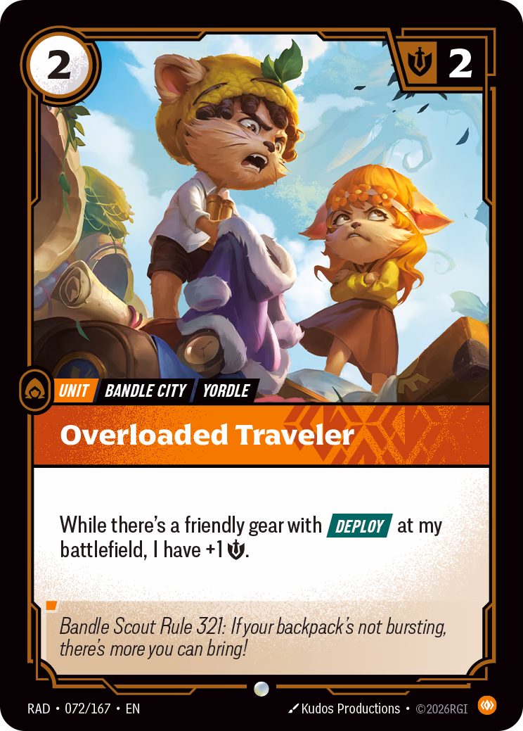 Overloaded Traveler RAD-072/167 Riftbound card