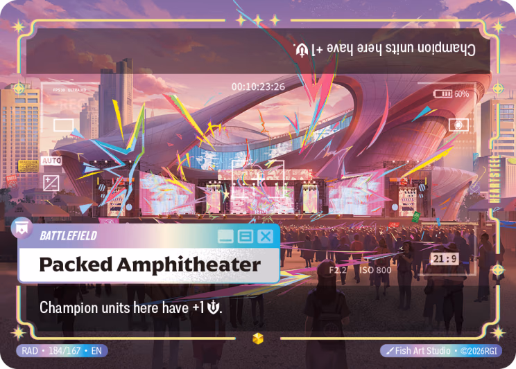 Packed Amphitheater (Overnumbered) RAD-184/167 Riftbound card