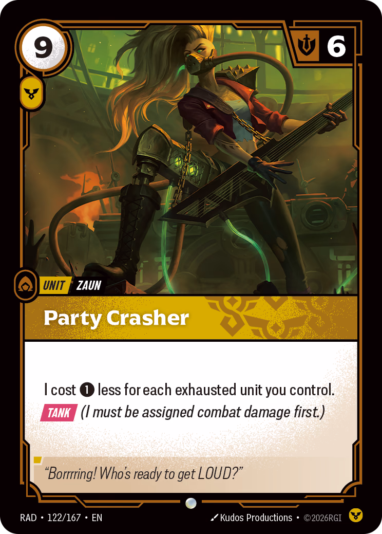 Party Crasher RAD-122/167 Riftbound card