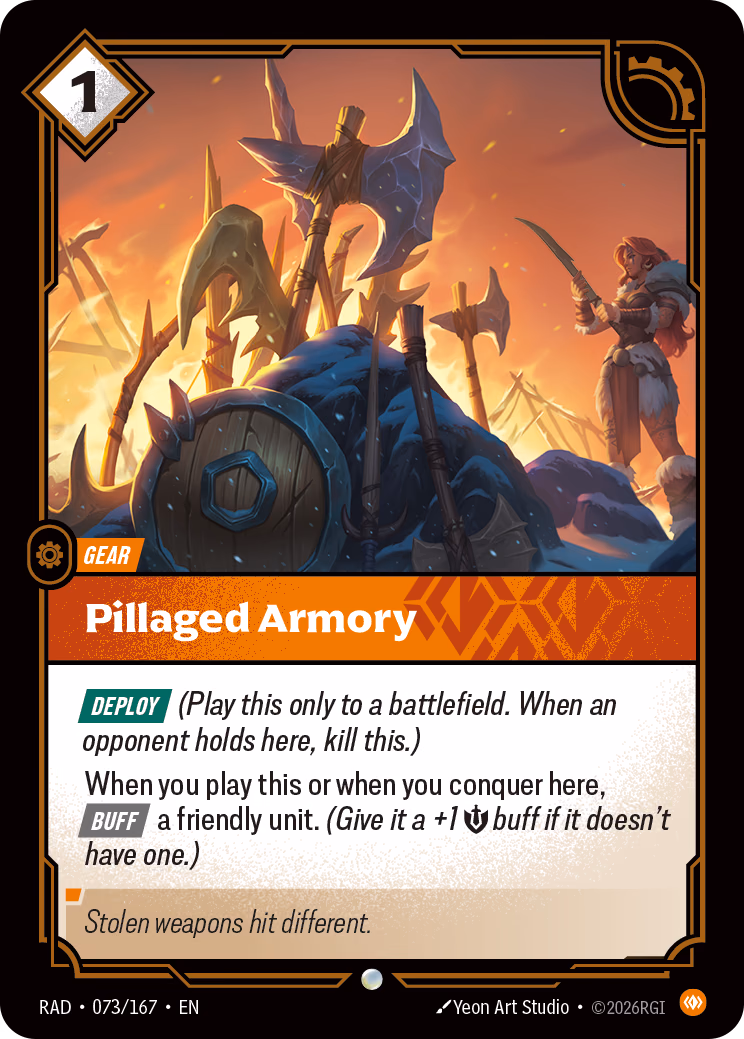 Pillaged Armory RAD-073/167 Riftbound card